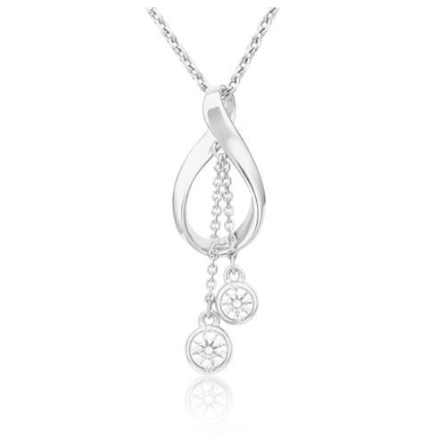 фото Platina jewelry золотая подвеска с вставками swarovski 03-3058-00-501-1120-38