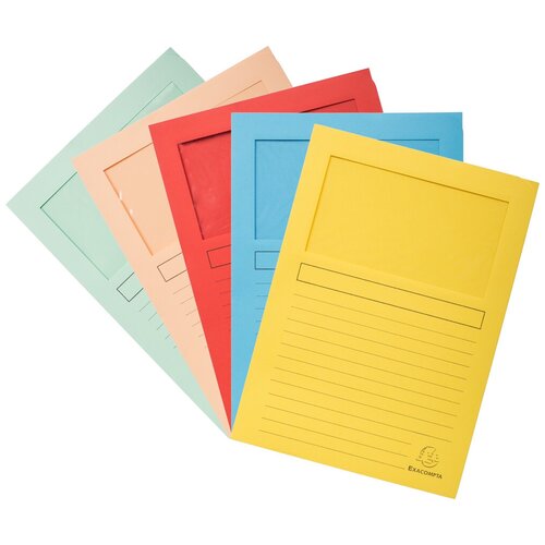 Папка уголок Exacompta А4 160 г/м2 картон 10 шт/уп 50450E