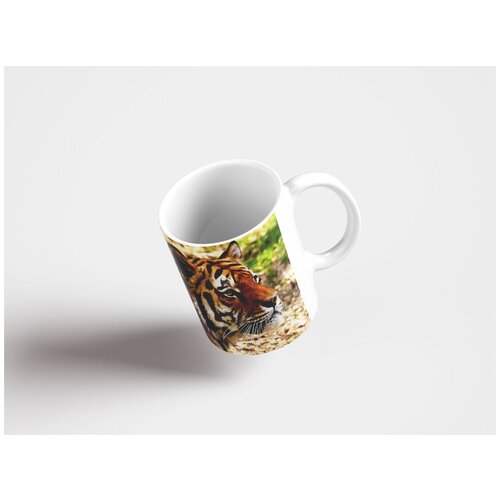 фото Кружка "тигр, хищник, шерсть 320 мл. белая lotsprints