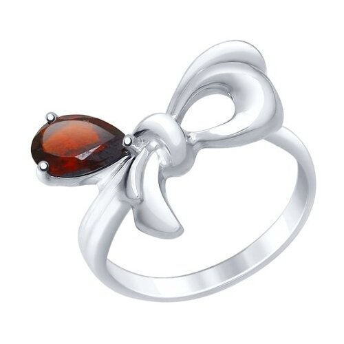 фото Серебряное кольцо sokolov 92011436 с гранатом diamant-online