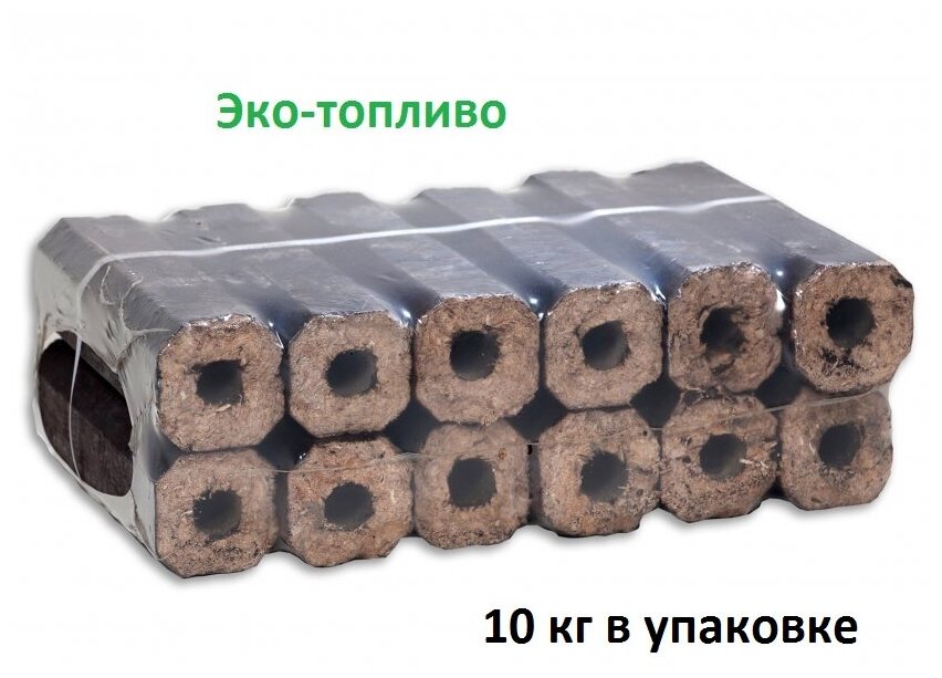 Топливный брикеты Pini-key (пини-кей) Все в дрова, 10 кг - фотография № 1