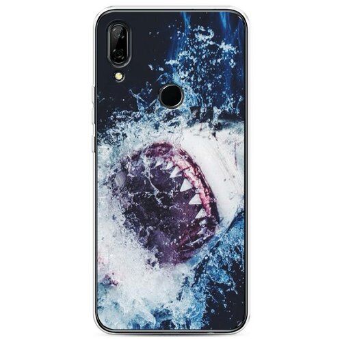 фото Силиконовый чехол "акула" на huawei p smart z / хуавей п смарт z case place