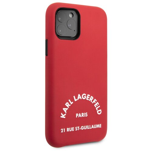 фото Чехол lagerfeld для iphone 11 pro pu leather rue saint guillaume hard red karl lagerfeld