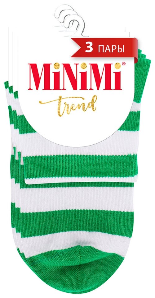 Женские носки MiNiMi средние, размер 35-38 (23-25), зеленый