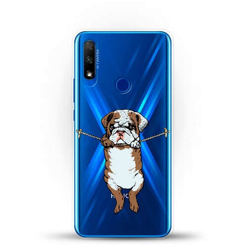 фото Силиконовый чехол бульдог на honor 9x andy & paul