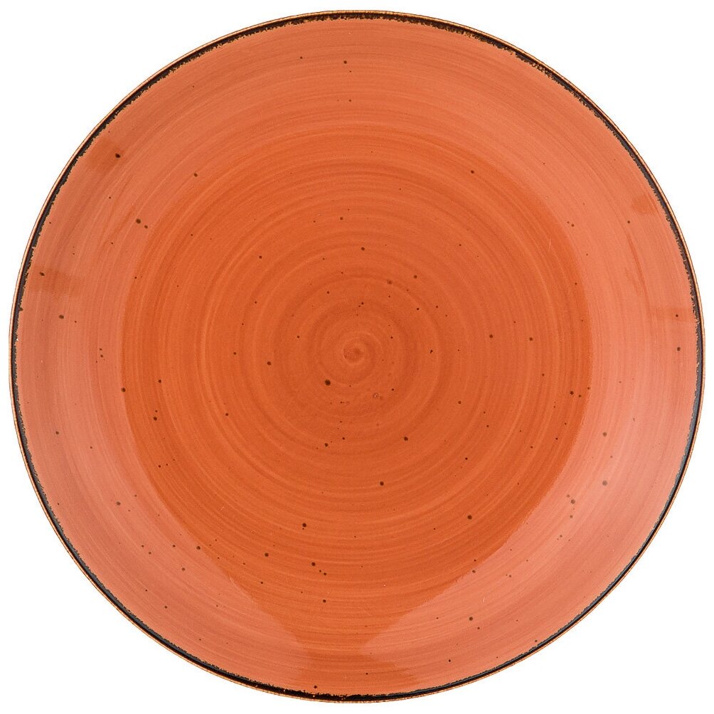 Тарелка обеденная nature 26,5см, оранжевая Bronco (263-1029)