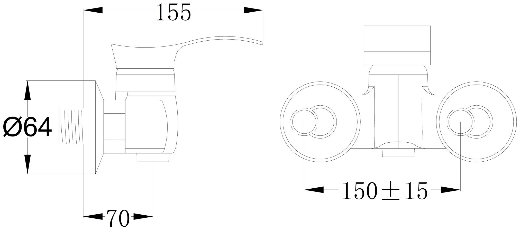 SL86-003 Смеситель для душа, ø35