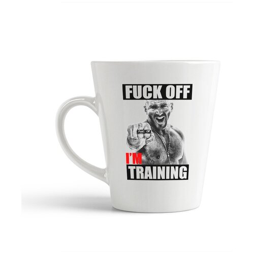 фото Кружка-латте coolpodarok "fuck off i am training"