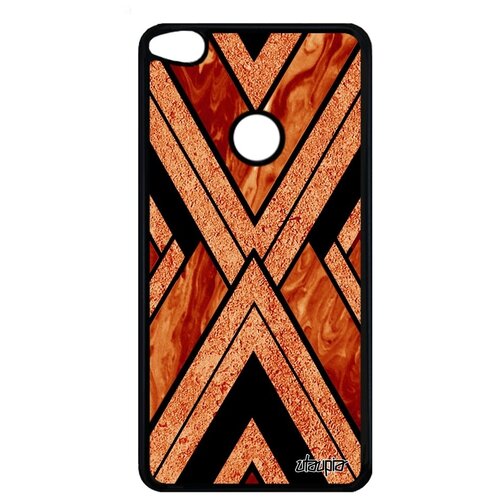 фото Противоударный чехол на телефон // huawei p9 lite 2017 // "икс-орнамент" геометрический иллюзия, utaupia, оранжевый