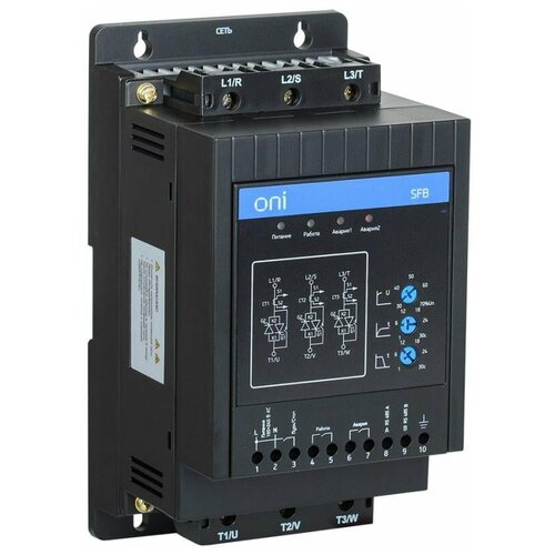 Устройство плавного пуска SFB 3Ф 380В 11кВт 22A Uупр 110-220В Modbus ONI SFB-33-11-A-10, 1шт упп sfb 3ф 380в 5 5квт 11a uупр 24в oni iek sfb33d55e00 1 шт