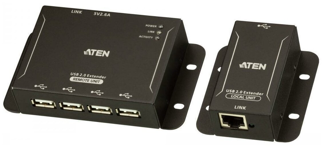 Удлинитель ATEN UCE3250 / UCE3250-AT-G, 4-портовый USB 2.0 Удлинитель по кабелю Cat 5 (. ATEN UCE3250-AT-G