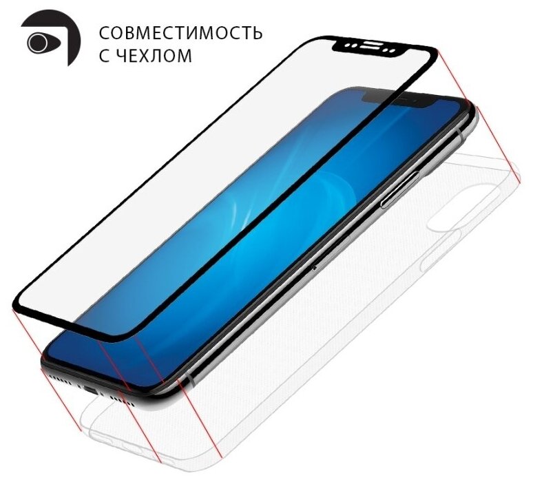 Стекло закаленное DF для Samsung Galaxy A22s (5G) / A22 (5G) Full Screen+Full Glue 5G Black Frame sColor-122 - фото №2