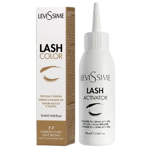 Levissime Оксид + краска, светло-коричневый, 90 мл levissime лосьон eyebrow color remover 100 мл