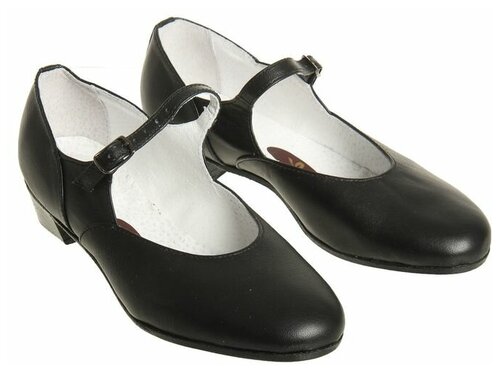 Туфли RusExpress, для танцев, натуральная кожа, размер 35, черный