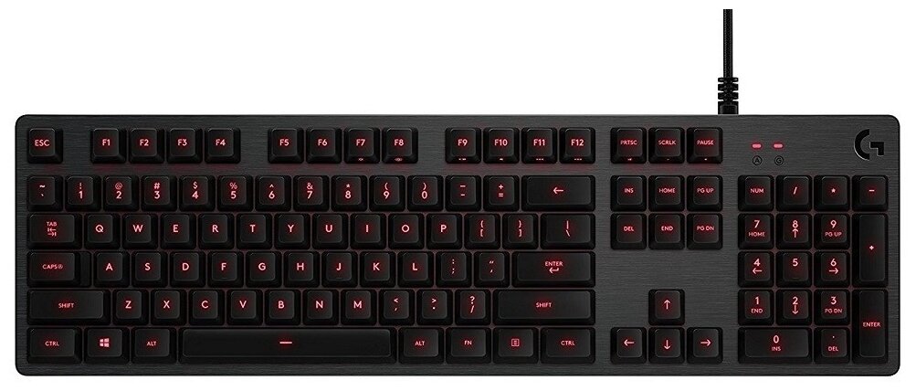 Игровая клавиатура Logitech G G413 Romer-G, черный, английская/русская (ISO)