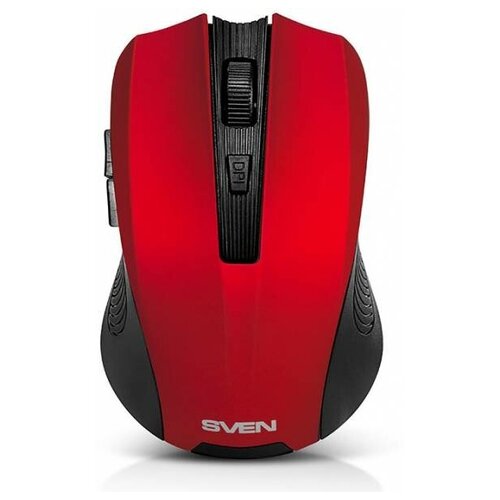 Беспроводная мышь SVEN RX-350W красная 51кл 600-1400DPI SoftTouch блист SV-019587 83900₽