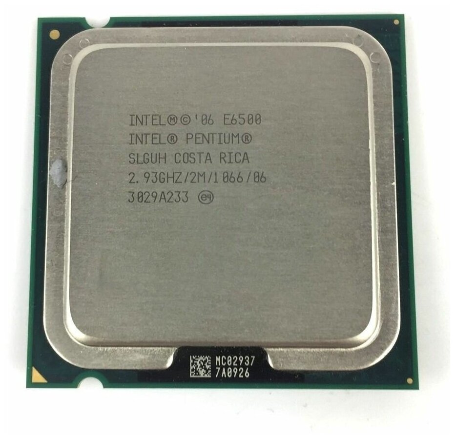 Процессор Intel Pentium E6500 Wolfdale LGA775,  2 x 2933 МГц, OEM