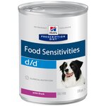 Влажный корм для собак Hill's Prescription Diet D/D Food Sensitivities при пищевой аллергии, утка - изображение
