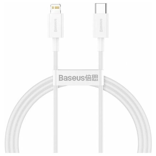 Дата-кабель Baseus Superior PD Type-C-Lightning (PD 20 Вт) 1 м, белый кабель type c ip baseus superior pd 20w black 1m