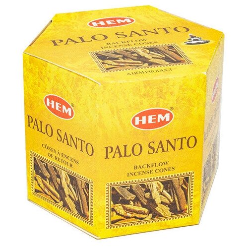 Купить Благовония HEM пуля Пало Санто Palo Santo, стелющийся дым, упаковка 40 шт