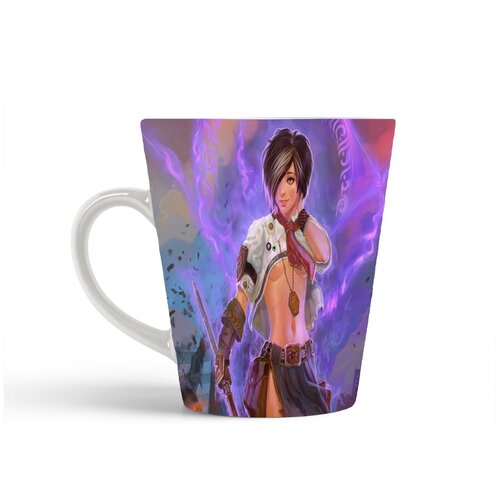 фото Кружка-латте coolpodarok allods online девушка фиолетовая печать