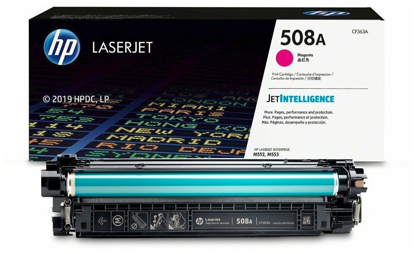 Картридж HP CF363A (508A) пурпурный, 5000 страниц, оригинальный