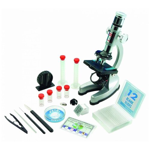 Микроскоп Edu Toys MS907 серебристый микроскоп edu toys ms601 серый