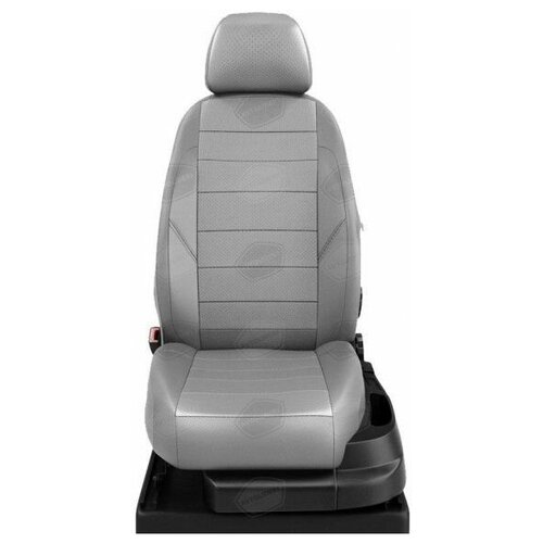 фото Чехлы на toyota landcruiser prado 120 2002-2019 экокожа серый автолидер ta27-1202-ec23 avtolider1