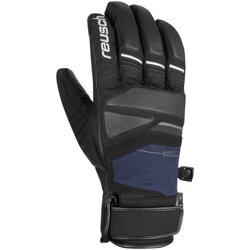 фото Перчатки горнолыжные reusch 2020-21 storm r-tex® xt black/dress blue (inch (дюйм):10)