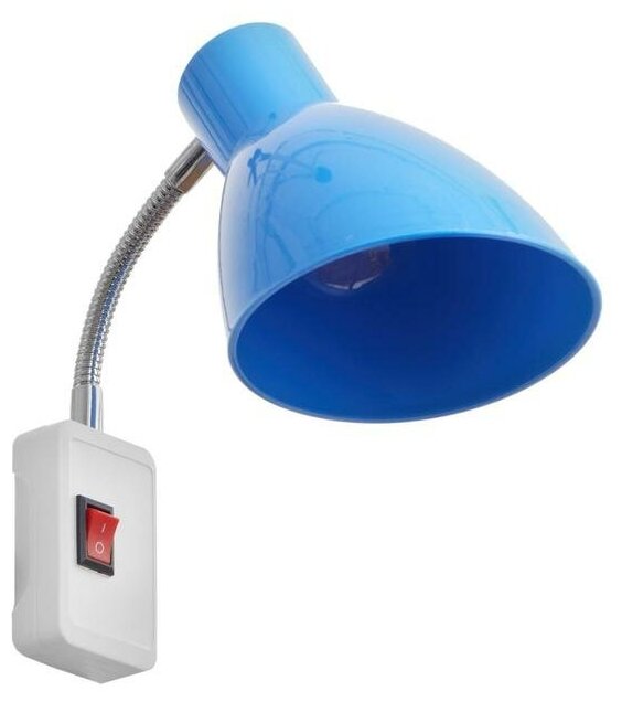 фото Бра в розетку "Классика" 1х40Вт Е27 синий 10х14,5х25 см