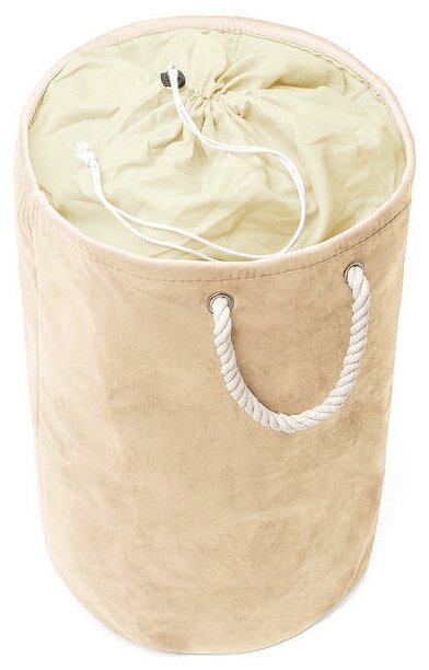 фото Корзина для белья DeNASTIA велюр, 36х56см, цвет розовый