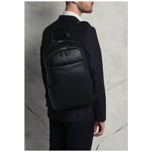 фото Мужской рюкзак из натуральной кожи smbl124/77bl saaj