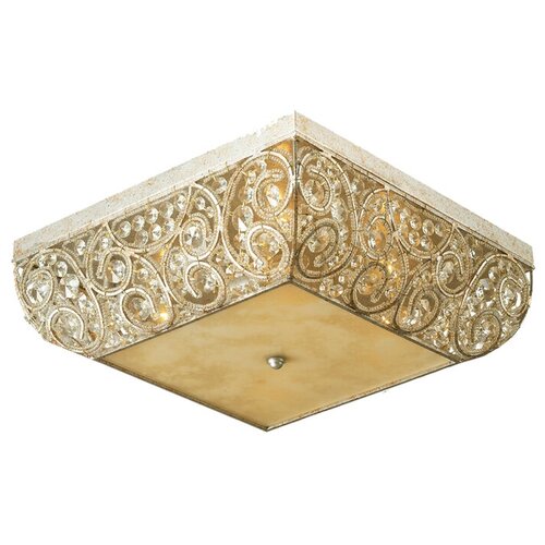 Люстра с хрусталем, L7505/8C SS. Размер стороны 50 см, высота 20 см. Ламп 8хE14