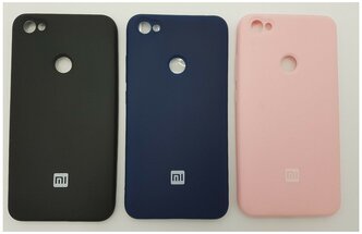 Чехол Silicone case для Xiaomi Redmi Note 5A Prime синий