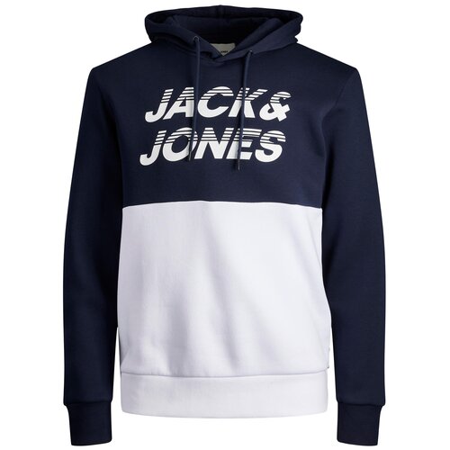 фото Jack & jones, джемпер-толстовка мужской, цвет: темно-синий, размер: l