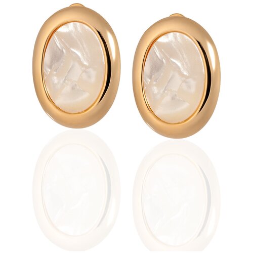 Серьги клипсы LIGHT NIGHT, перламутровый