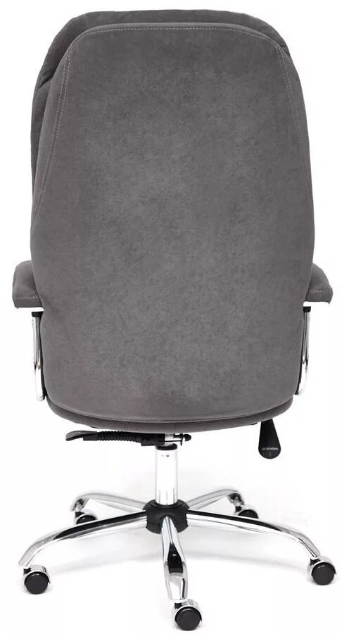 Кресло SOFTY LUX, флок , серый, 29 - фотография № 4