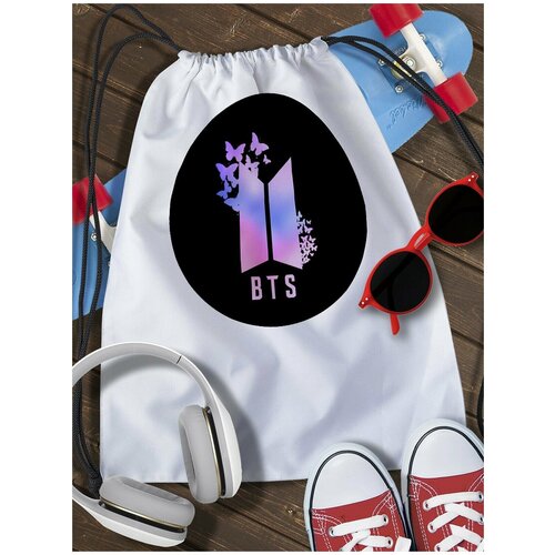 Мешок для сменной обуви BTS - 3037 kpop bangtan boys creative acrylic stand standup stop sign tablecard k pop jk v jin student gifts new korea group thank you card