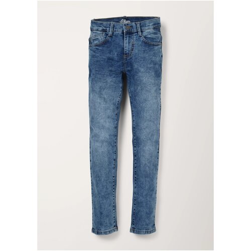 Брюки для мальчиков, s.Oliver, артикул: 402.10.202.26.180.2108781, цвет: синий (56Z6), размер: 176