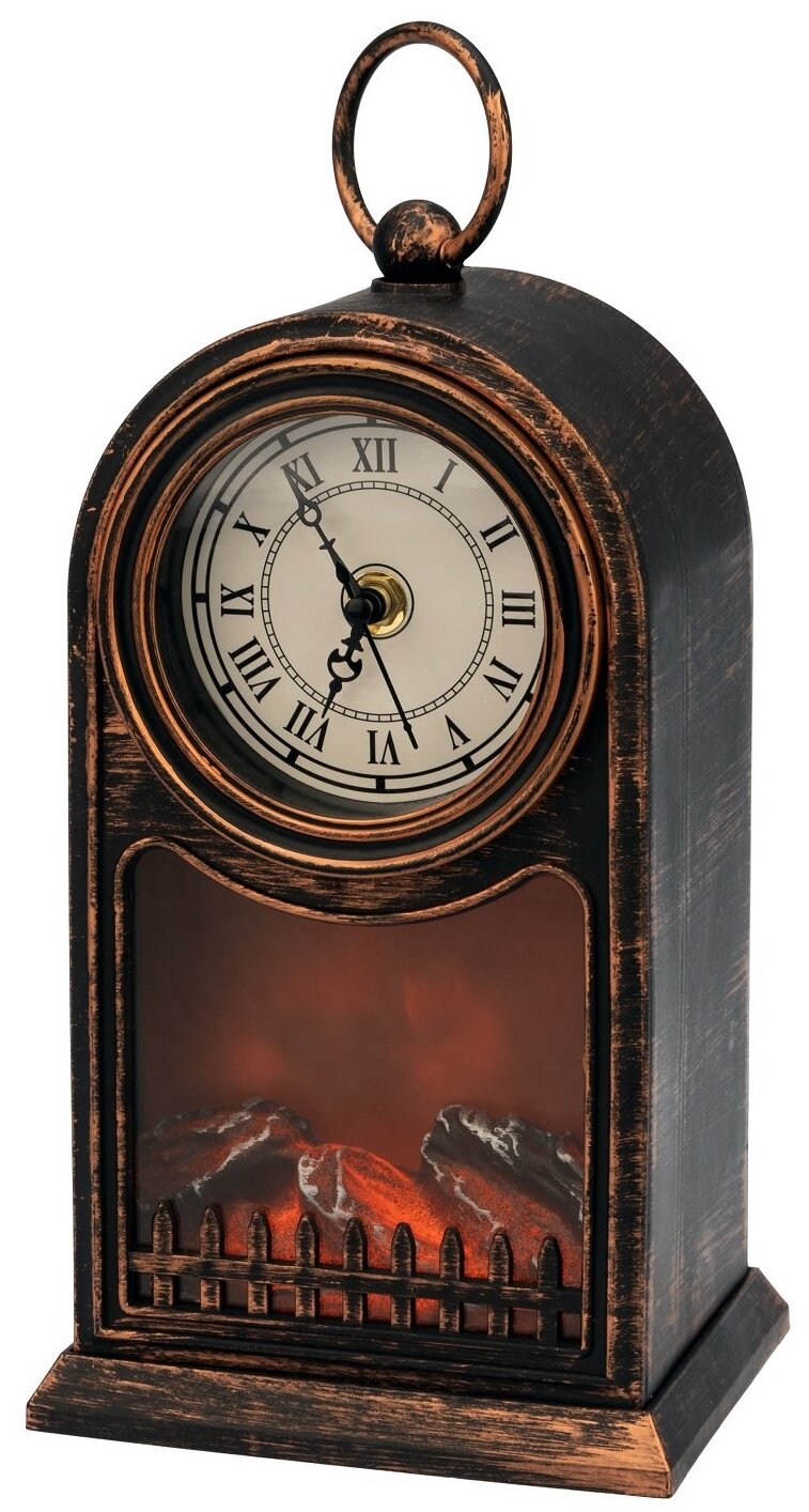 Светильник NEON-NIGHT Home Светодиодный камин Старинные часы 511-020 / .