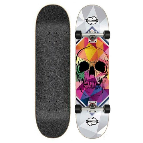 фото Скейтборд для трюков профессиональный bd complete skull white 8x31.75 bd skate co