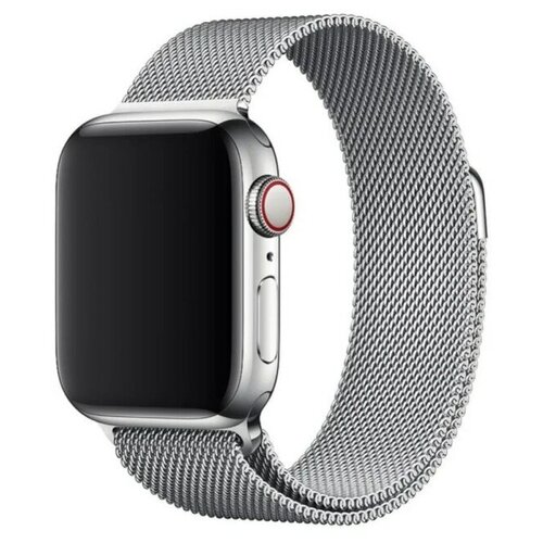 фото Ремешок для apple watch миланская петля серебро 42 мм 44 мм браслет для apple ремешок на apple watch no