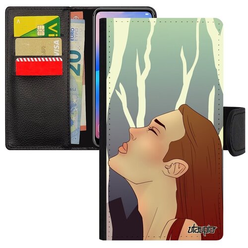 фото Противоударный чехол-книжка на телефон // xiaomi mi 8 lite // "надежда" портрет ожидание, utaupia, цветной