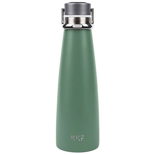 фото Умный термос xiaomi kkf kiss kiss fish smart vacuum bottle с oled-дисплеем, показывающим температуру, 475 мл. зеленый