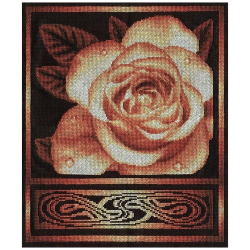 фото Набор для вышивания крестиком panna золотистая роза (c-1021)