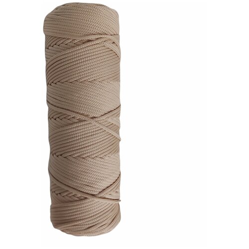 Шнур полиэфирный, крем, 3мм 200м