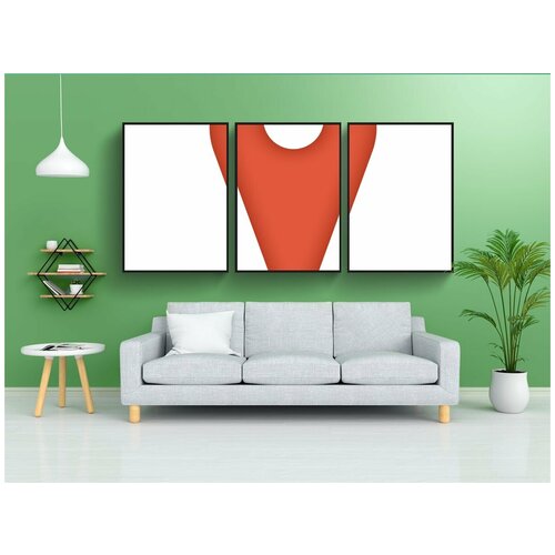 фото Набор модулных постеров для интерьера "карта, место, расположение" 60x90 см. в тубусе, без рамки lotsprints