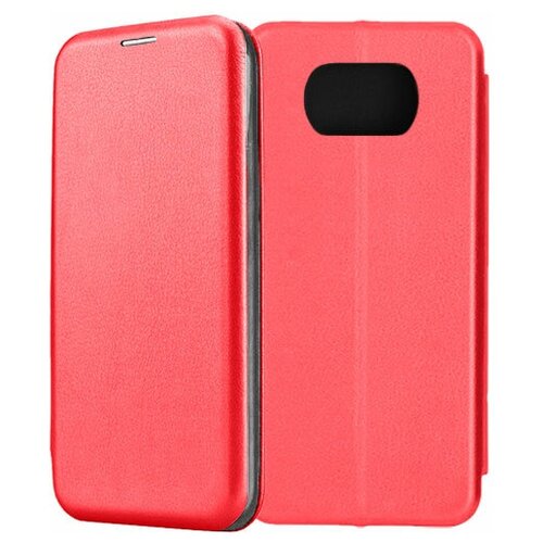 чехол книжка fashion case для xiaomi poco x3 nfc x3 pro зеленый Чехол-книжка Fashion Case для Xiaomi POCO X3 NFC / X3 Pro красный