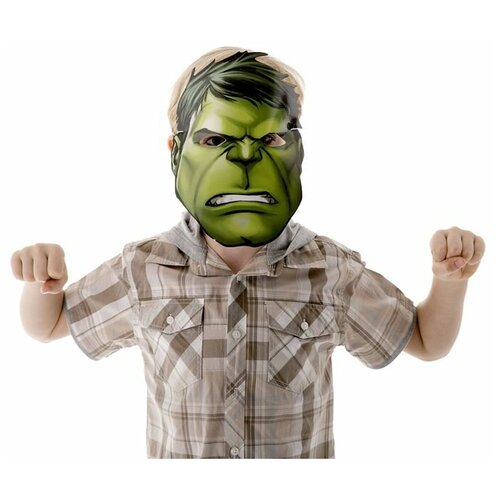 фото Маска картонная карнавальная "халк", мстители, картон нет бренда
