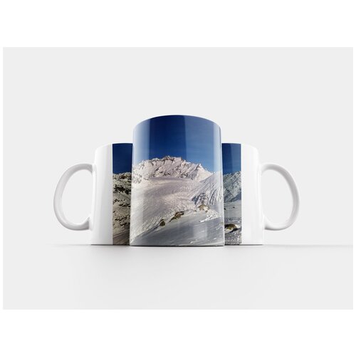 фото Кружка "зимний пейзаж, альпы, зимний сон" 320 мл lotsprints